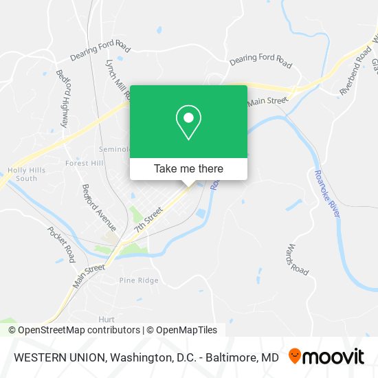 Mapa de WESTERN UNION