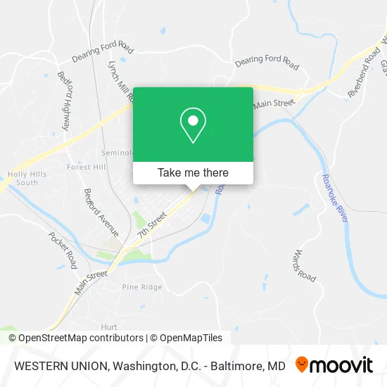 WESTERN UNION map
