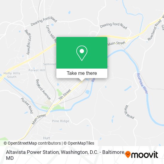 Altavista Power Station map