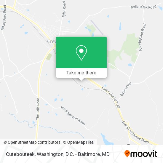 Cutebouteek map