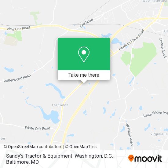 Mapa de Sandy's Tractor & Equipment