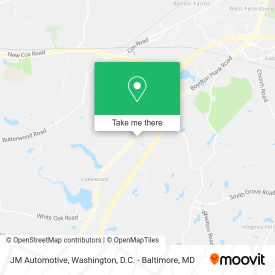 JM Automotive map