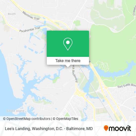 Mapa de Lee's Landing
