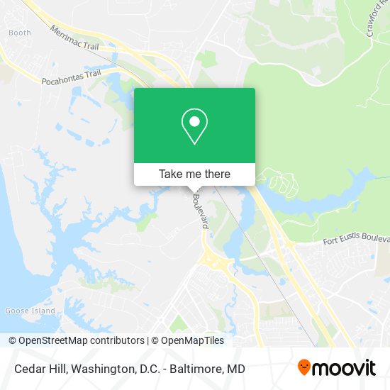 Cedar Hill map