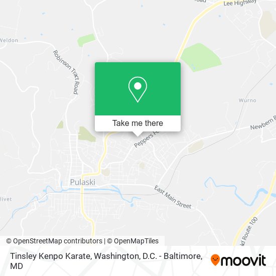 Tinsley Kenpo Karate map