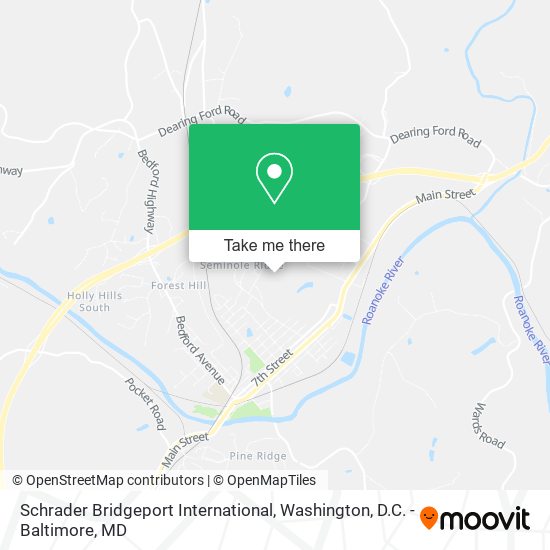 Mapa de Schrader Bridgeport International