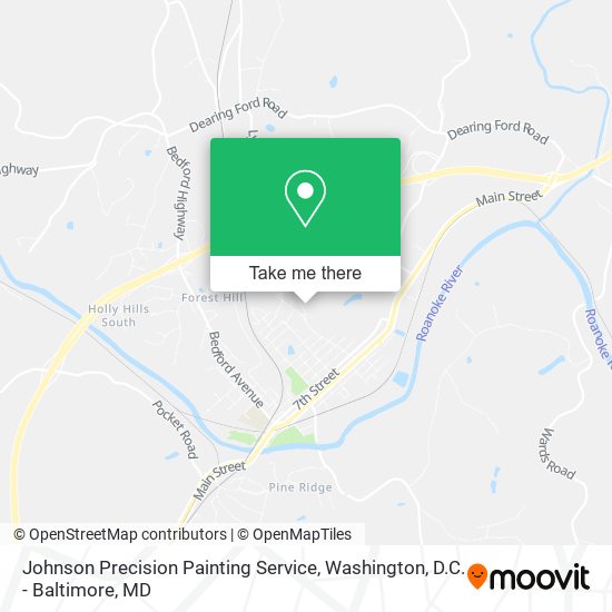 Johnson Precision Painting Service map