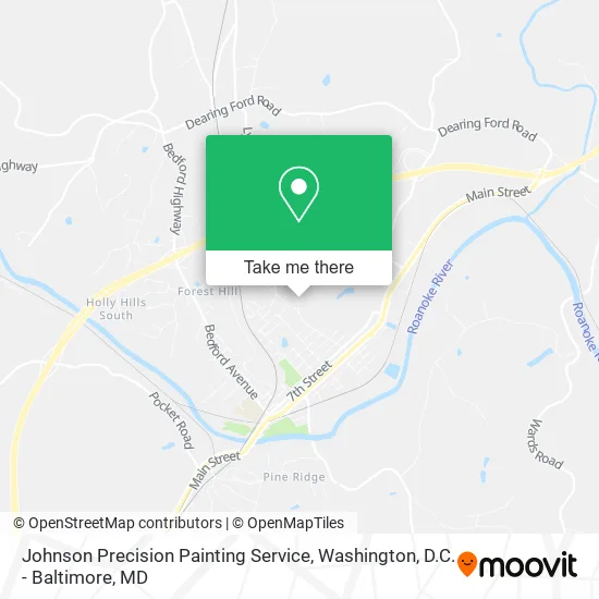 Johnson Precision Painting Service map