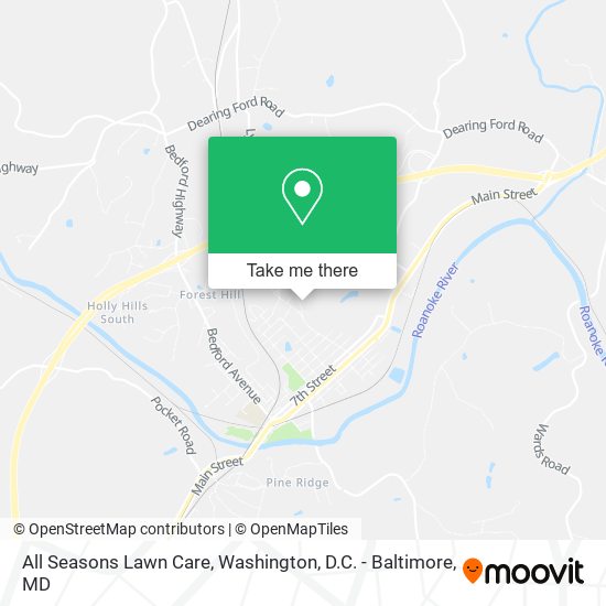 All Seasons Lawn Care map