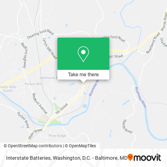 Interstate Batteries map