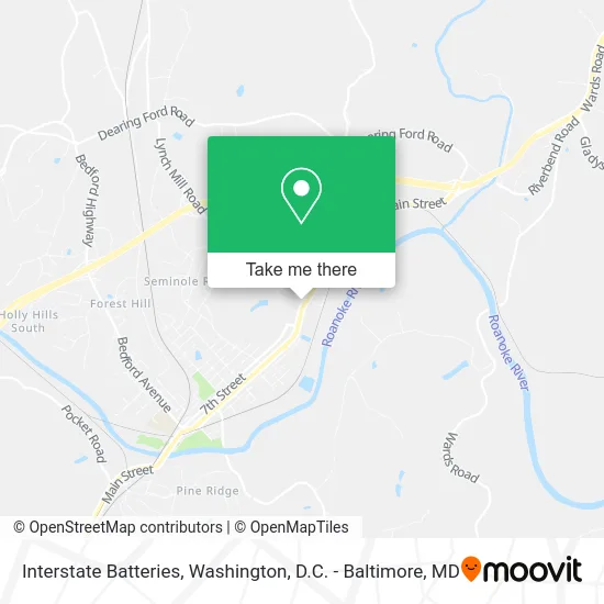 Interstate Batteries map