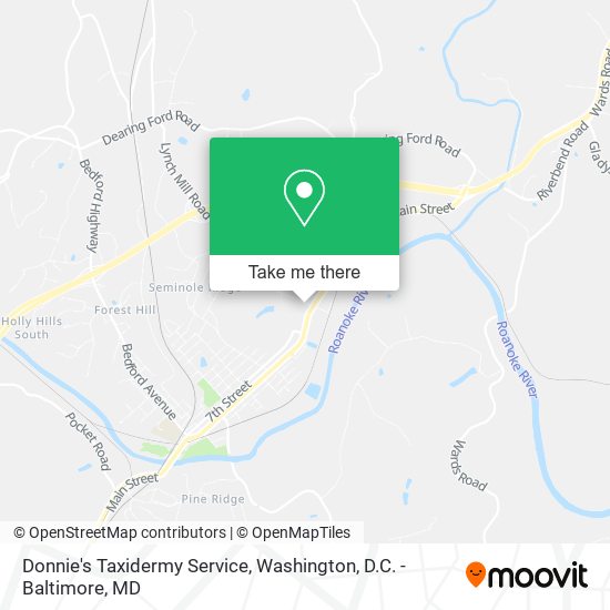 Mapa de Donnie's Taxidermy Service