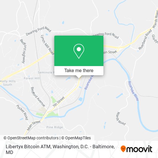 Mapa de Libertyx Bitcoin ATM