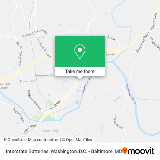 Interstate Batteries map