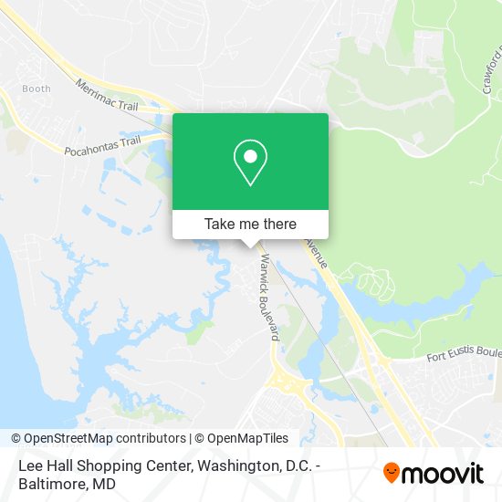 Lee Hall Shopping Center map