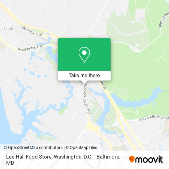 Lee Hall Food Store map