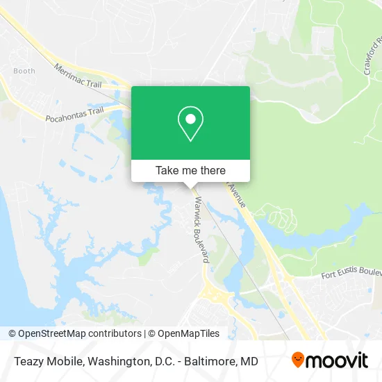Teazy Mobile map