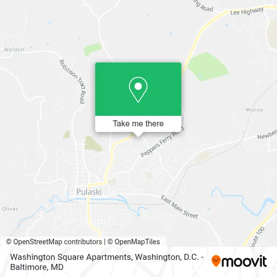 Washington Square Apartments map