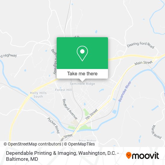 Mapa de Dependable Printing & Imaging