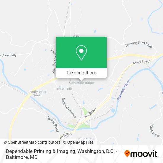 Dependable Printing & Imaging map