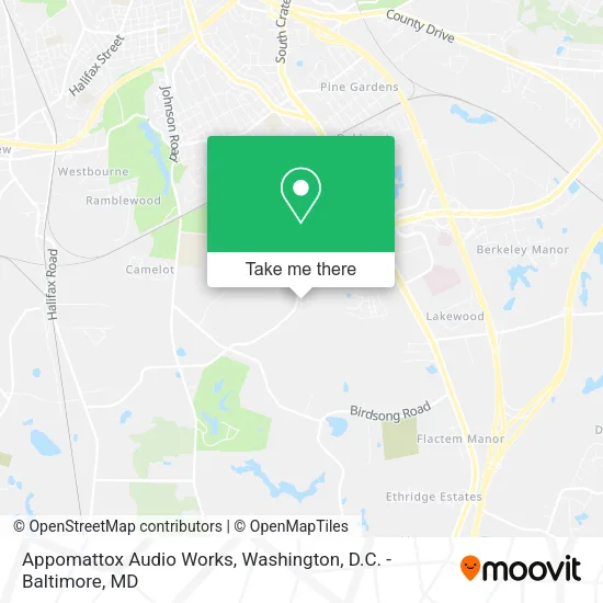 Appomattox Audio Works map