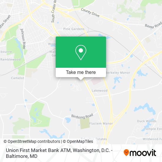 Union First Market Bank ATM map