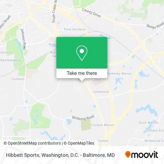 Hibbett Sports map