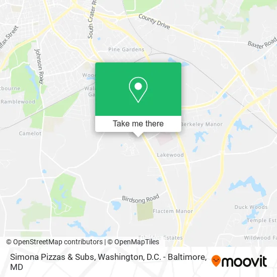 Simona Pizzas & Subs map