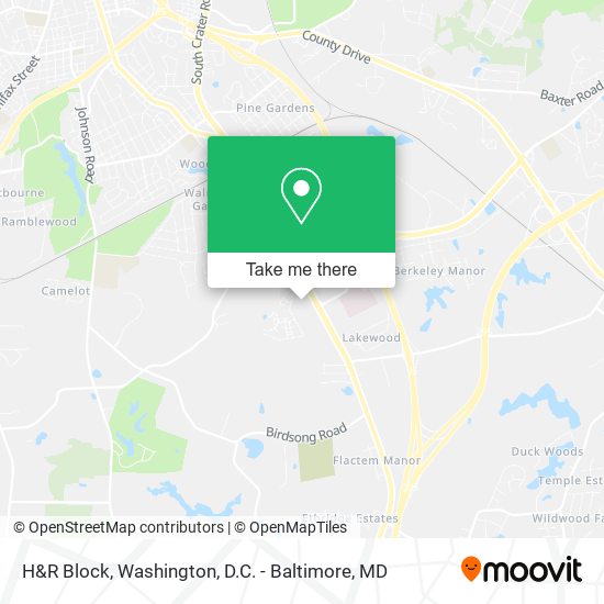 H&R Block map