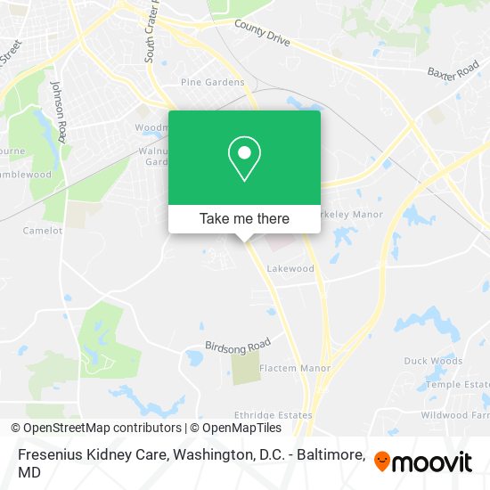 Fresenius Kidney Care map