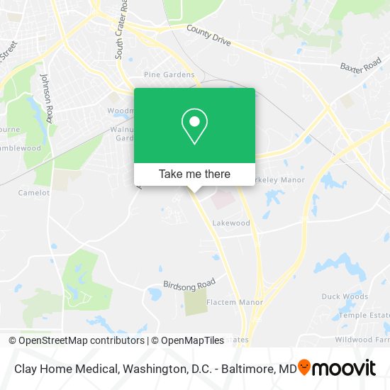 Mapa de Clay Home Medical