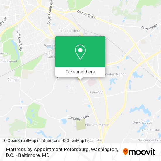 Mapa de Mattress by Appointment Petersburg