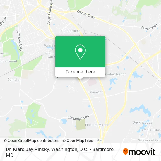 Dr. Marc Jay Pinsky map