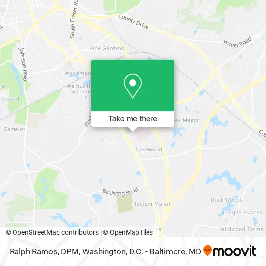 Ralph Ramos, DPM map