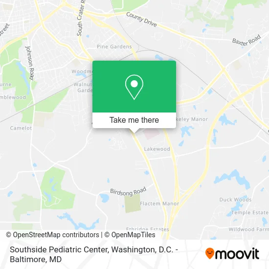 Southside Pediatric Center map