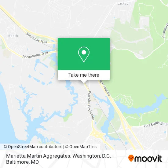Mapa de Marietta Martin Aggregates