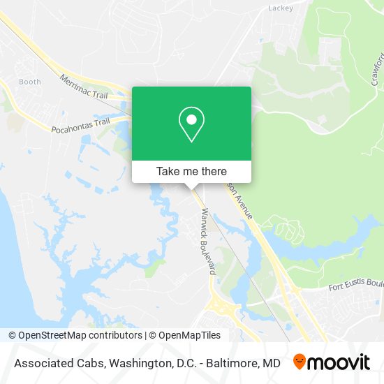 Associated Cabs map