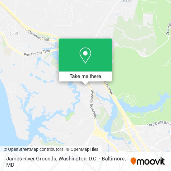 Mapa de James River Grounds