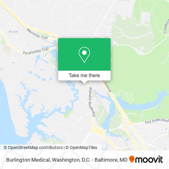 Burlington Medical map