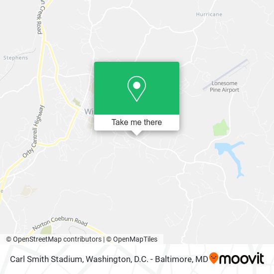 Carl Smith Stadium map