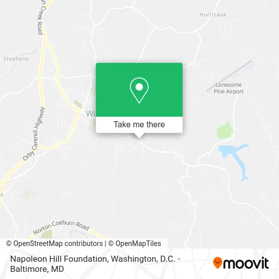 Napoleon Hill Foundation map