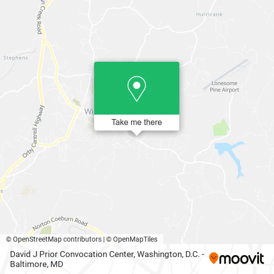 Mapa de David J Prior Convocation Center