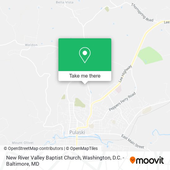 New River Valley Baptist Church map