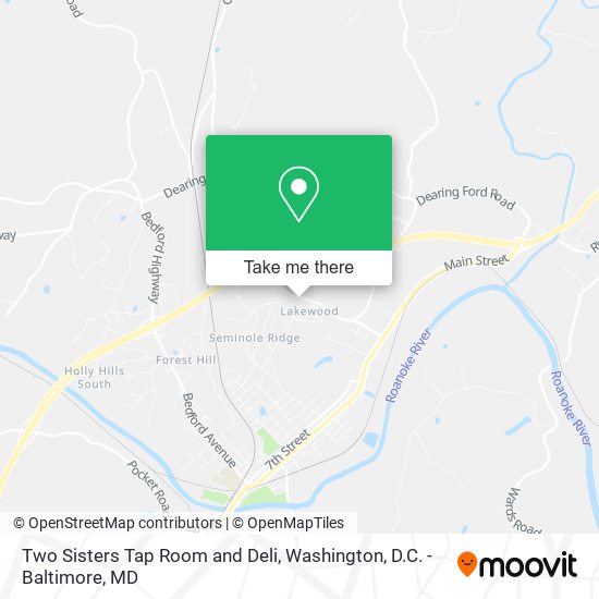 Two Sisters Tap Room and Deli map