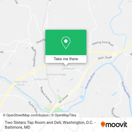 Two Sisters Tap Room and Deli map