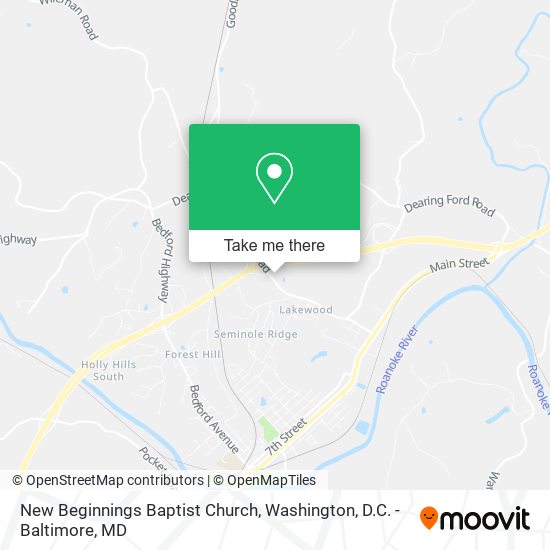 New Beginnings Baptist Church map