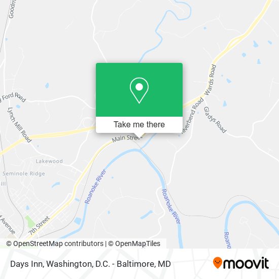 Days Inn map