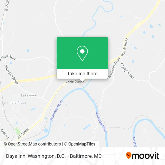 Days Inn map