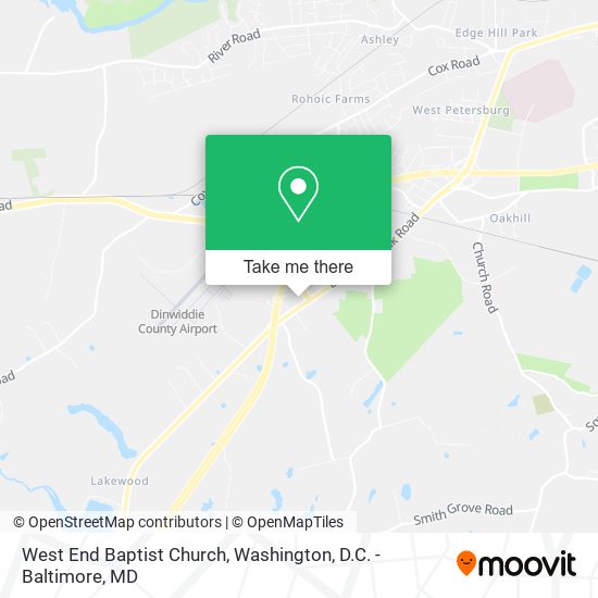 Mapa de West End Baptist Church