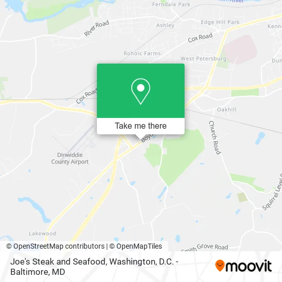 Mapa de Joe's Steak and Seafood